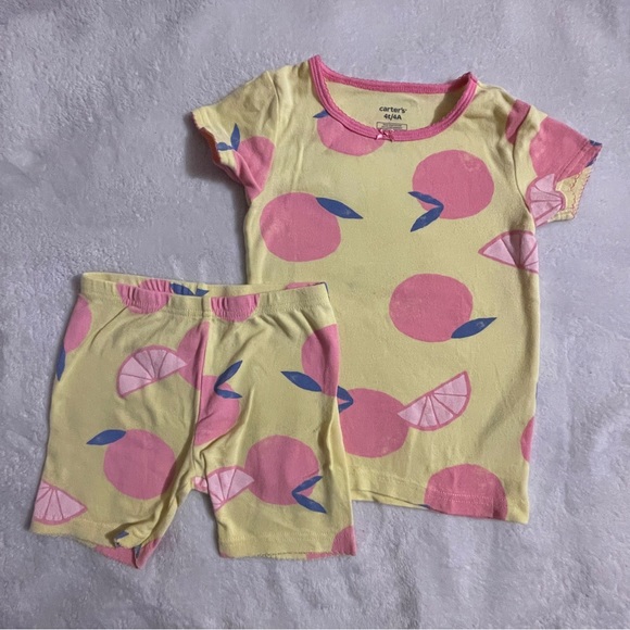 Carter’s 4-Piece Snug Fit T-shirt and Shorts Pajama Set - Picture 3 of 5